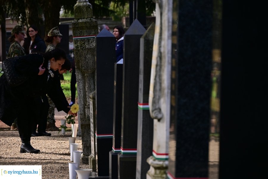 1848-as emlékező koszorúzás az északi temetőben - 2024