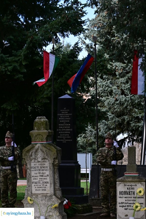 1848-as emlékező koszorúzás az északi temetőben - 2024