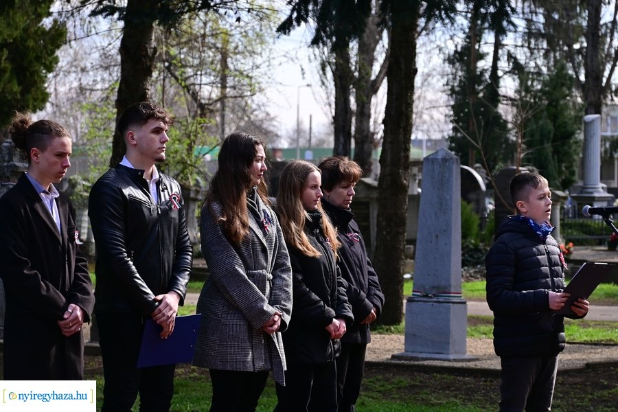 1848-as emlékező koszorúzás az északi temetőben - 2024