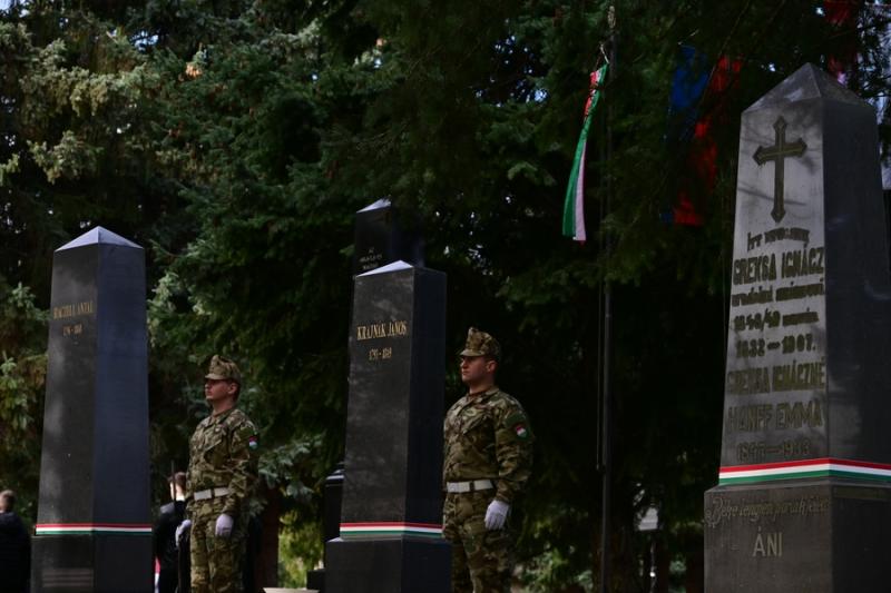 1848-as emlékező koszorúzás az északi temetőben - 2024