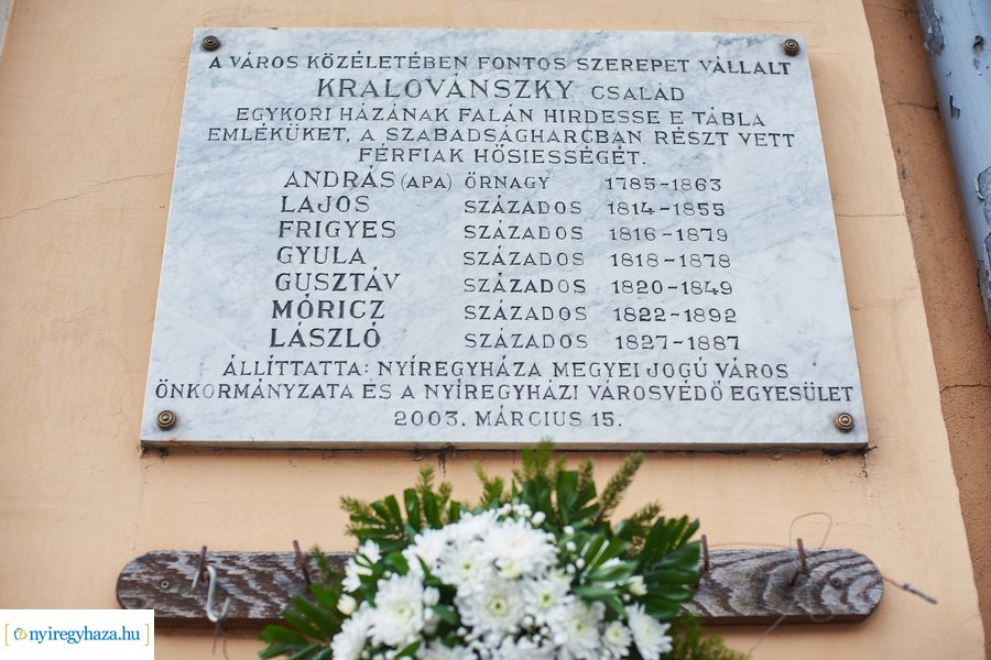 1848-as emlékező koszorúzások