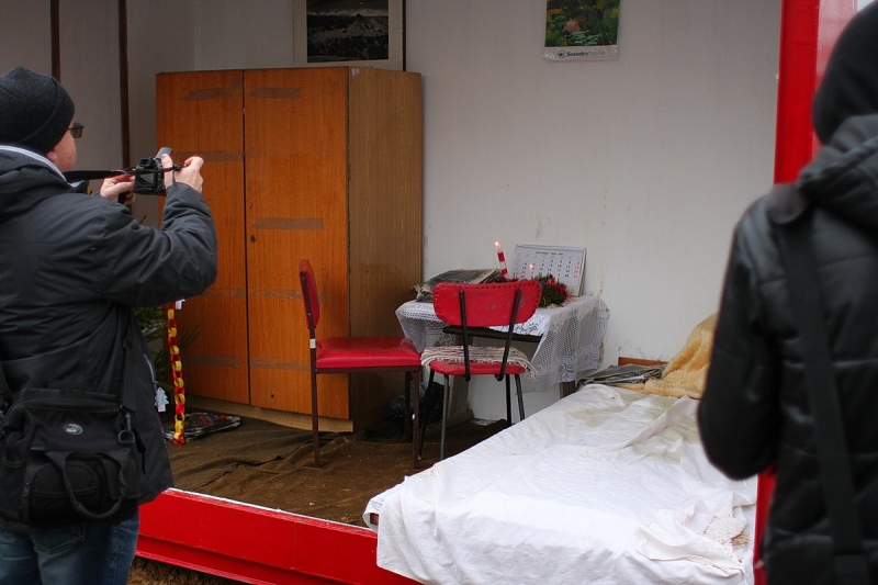 Figyelemfelkeltő gyakorlat a belvárosban