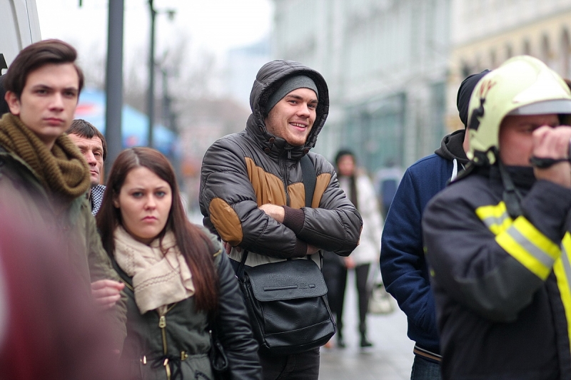 Figyelemfelkeltő gyakorlat a belvárosban