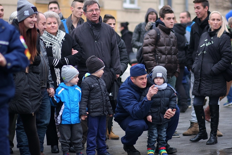 Figyelemfelkeltő gyakorlat a belvárosban