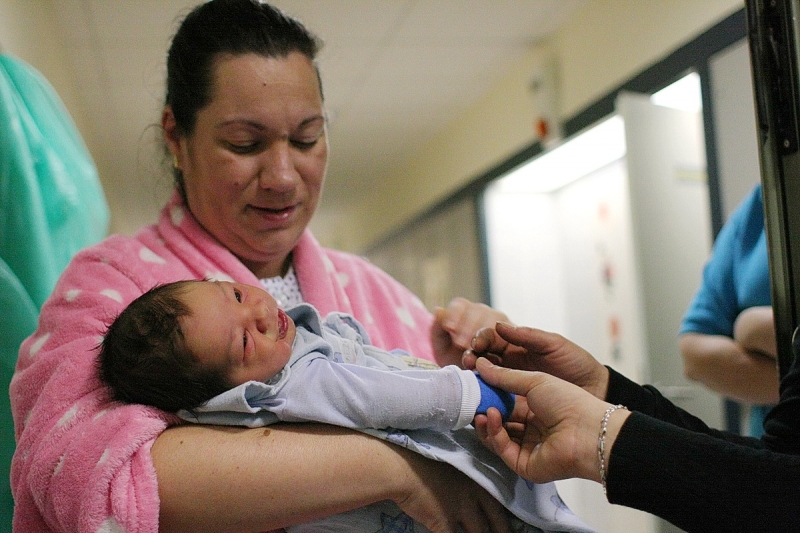 Az új év első babája Nyíregyházán