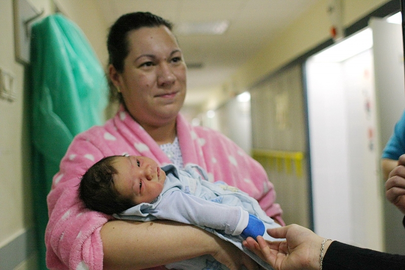 Az új év első babája Nyíregyházán