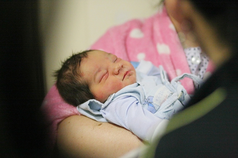 Az új év első babája Nyíregyházán