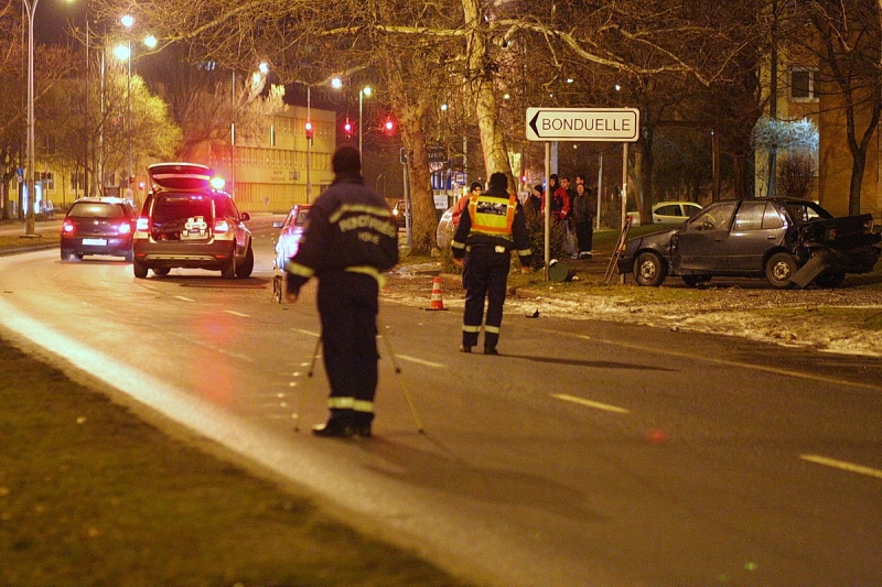 Baleset az Északi körúton