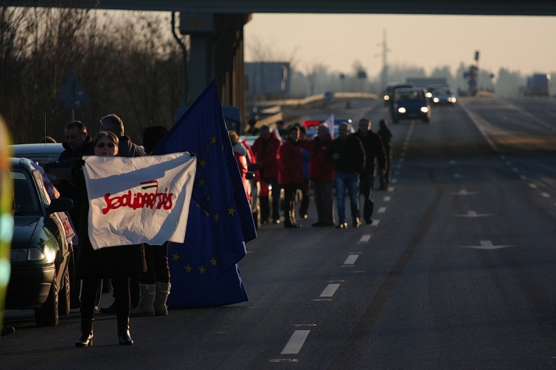 Útdíj-demonstráció