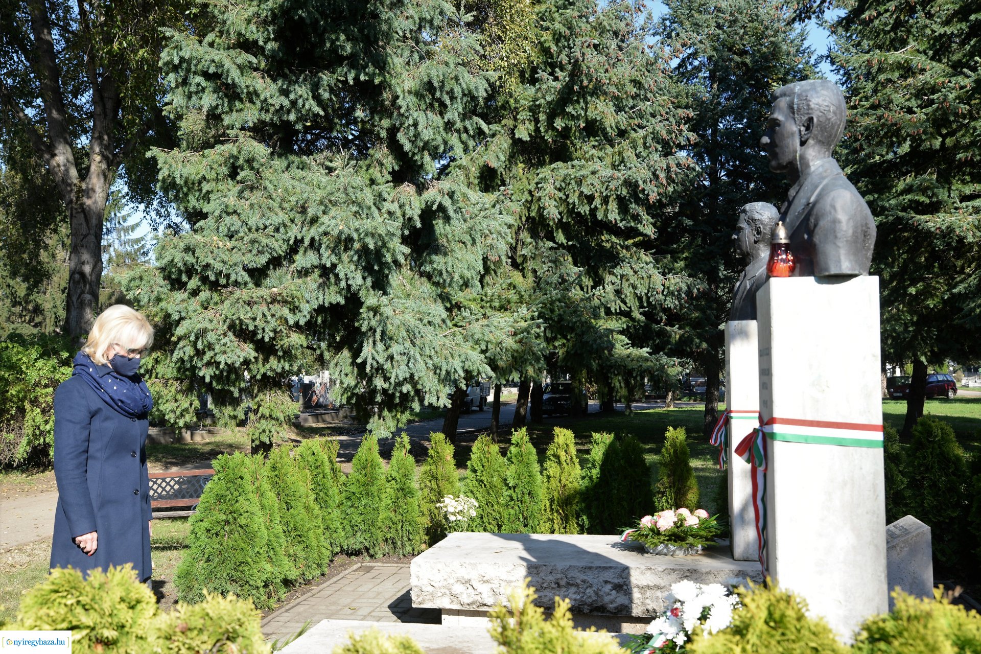 1956-os megemlékezés a temetőben