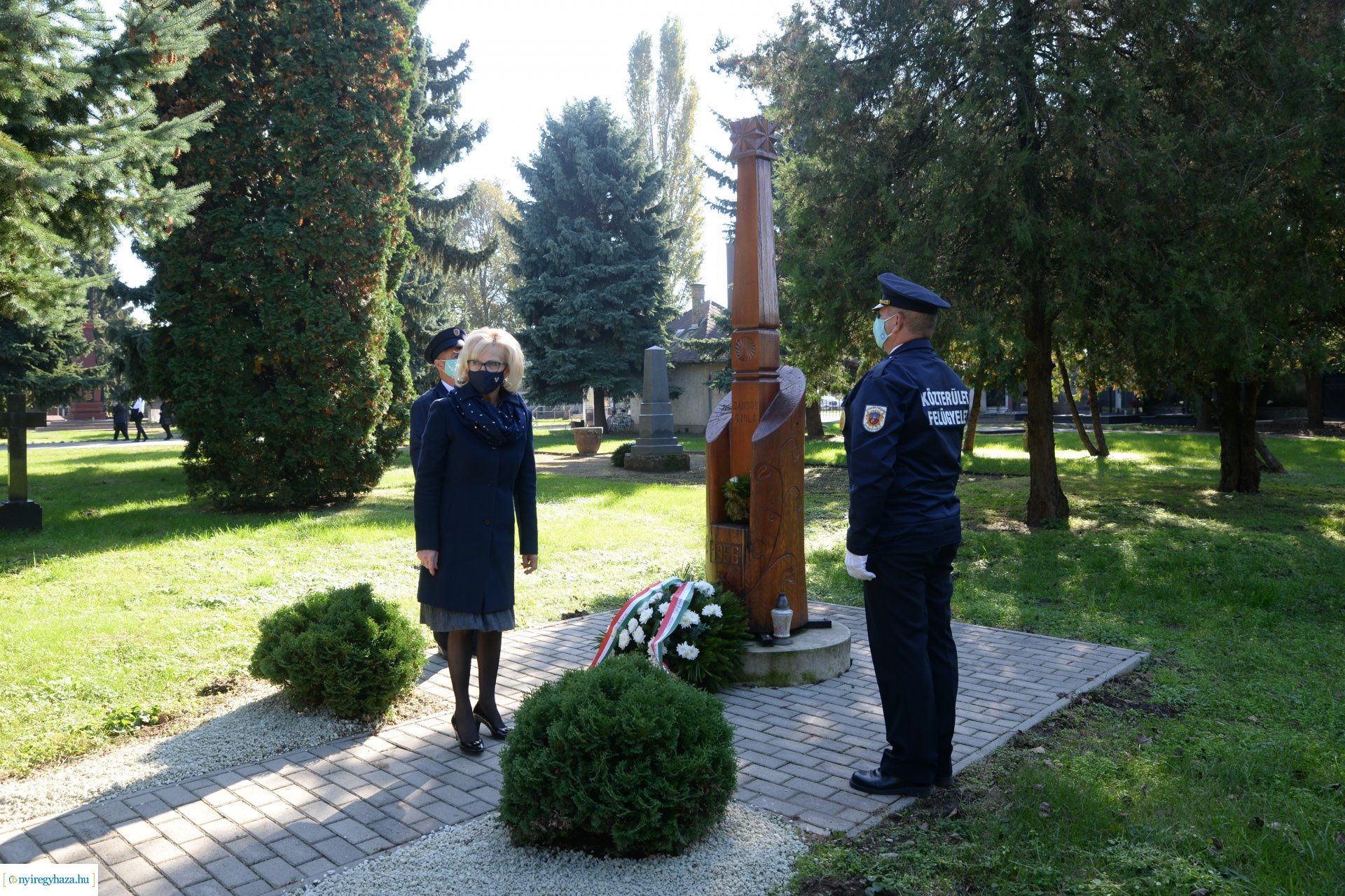 1956-os megemlékezés a temetőben