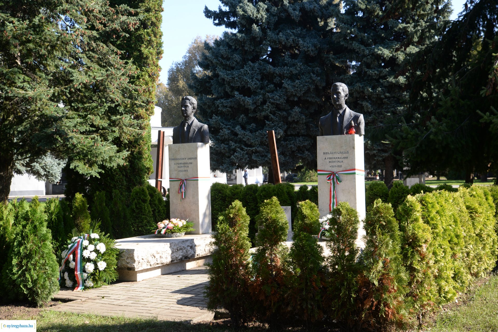 1956-os megemlékezés a temetőben