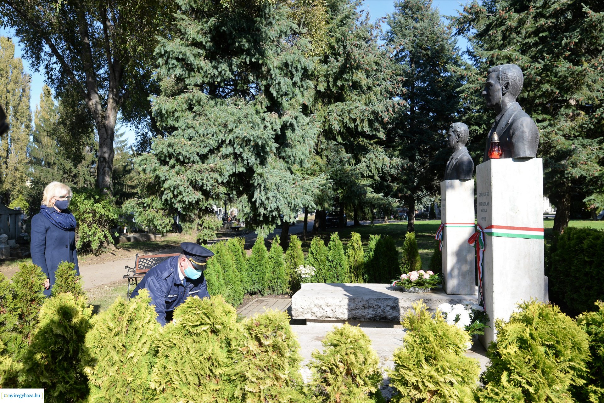 1956-os megemlékezés a temetőben