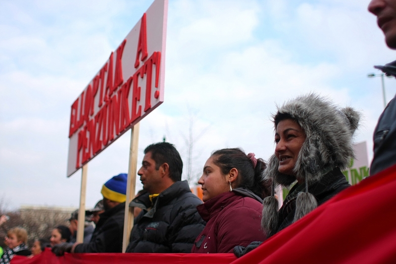 Szamossályiak demonstráltak
