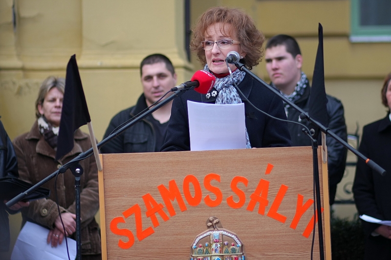 Szamossályiak demonstráltak