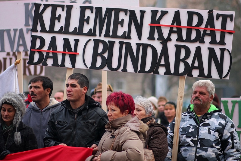 Szamossályiak demonstráltak