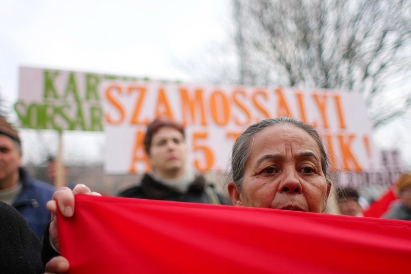 Szamossályiak demonstráltak