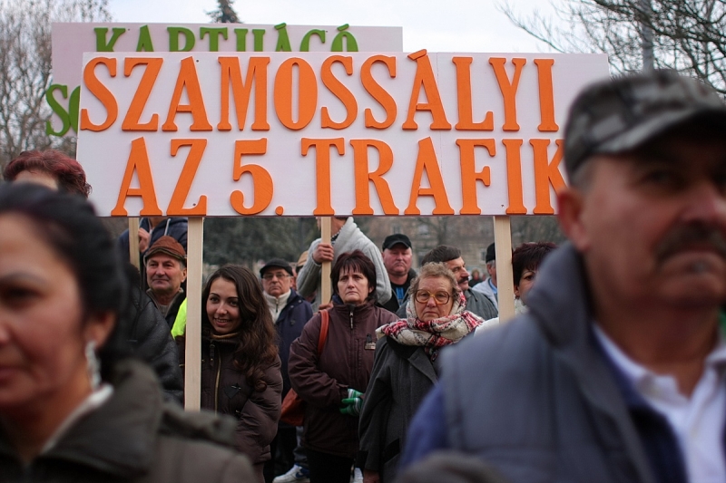 Szamossályiak demonstráltak