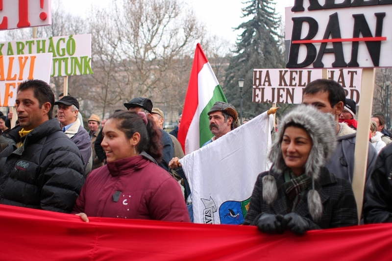 Szamossályiak demonstráltak