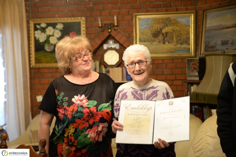 Hancsicsák Gyuláné köszöntése