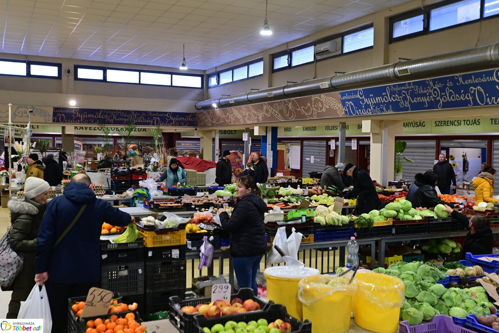 2025 utolsó napján a Búza téri piacon