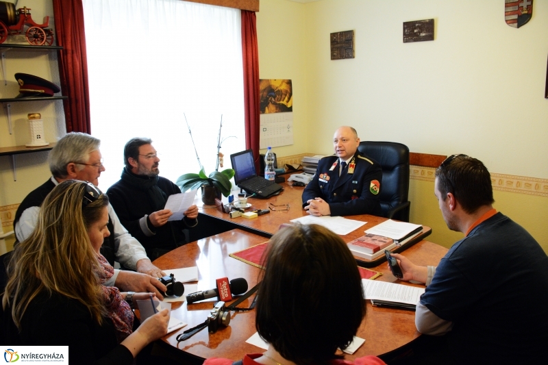 Nyíregyázi Tűzoltóság Évértékelő Sajtótájékoztató