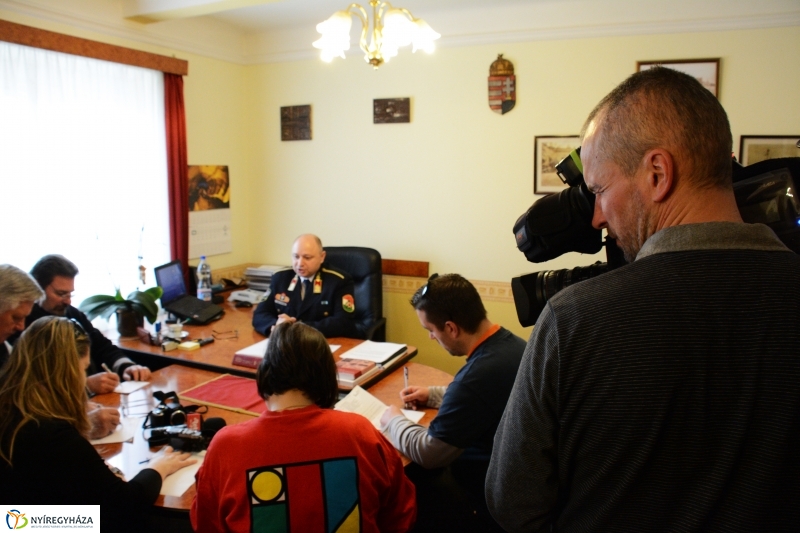 Nyíregyázi Tűzoltóság Évértékelő Sajtótájékoztató