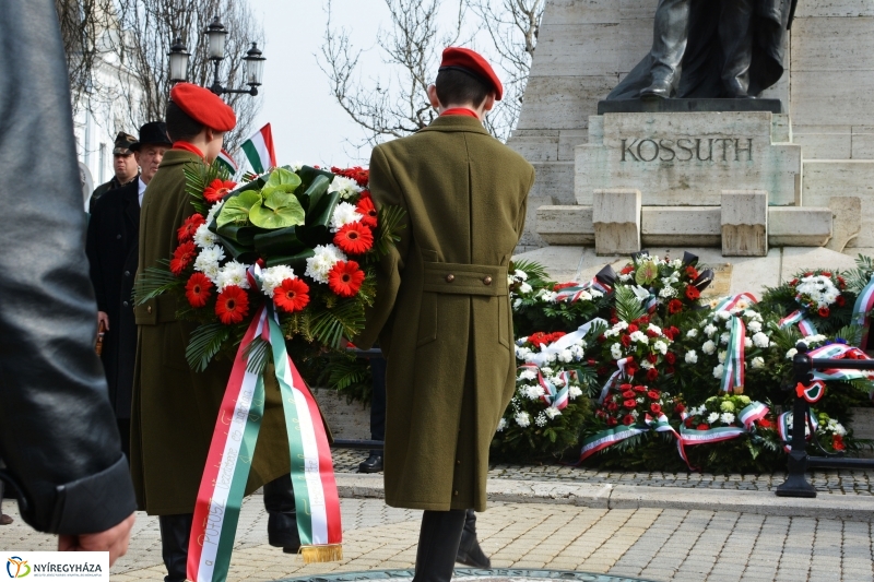 Március 15-i ünnepség a nyíregyházi Kossuth téren