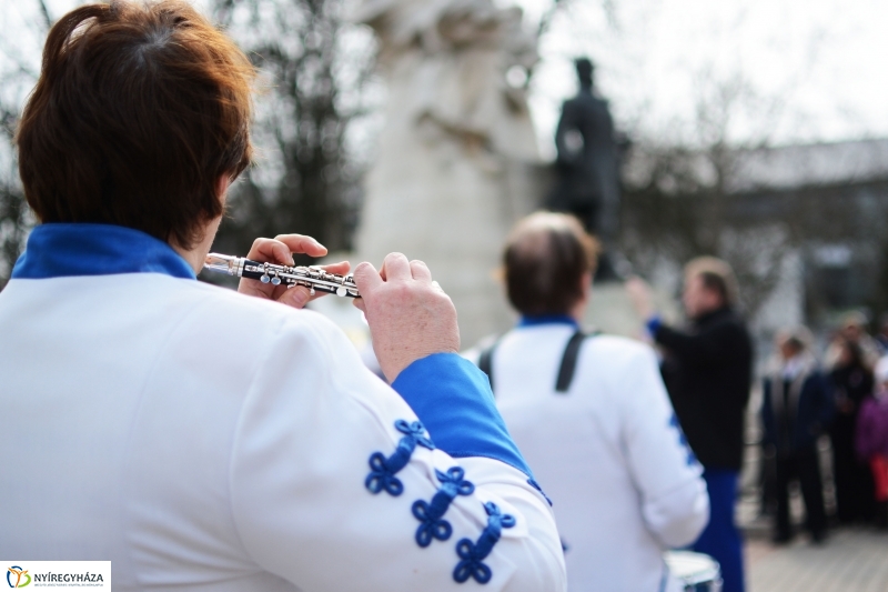 Március 15-i ünnepség a nyíregyházi Kossuth téren