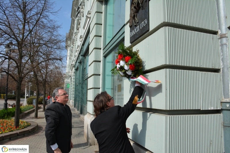 Rákóczi emlékmű koszorúzása