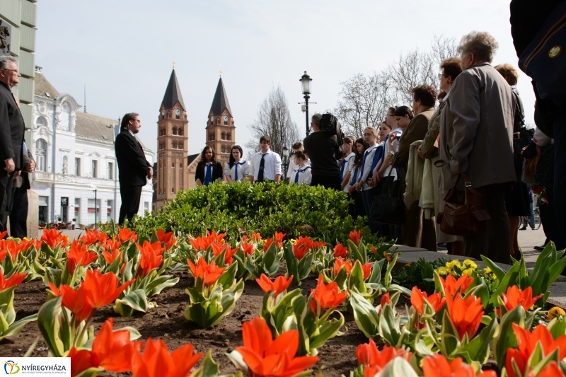 Rákóczi emlékmű koszorúzása