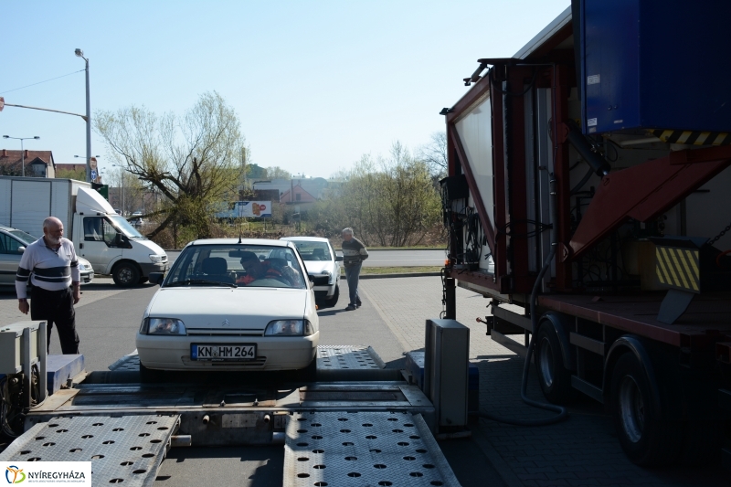 Közlekedésbiztonsági nap a NyírPláza parkolóban