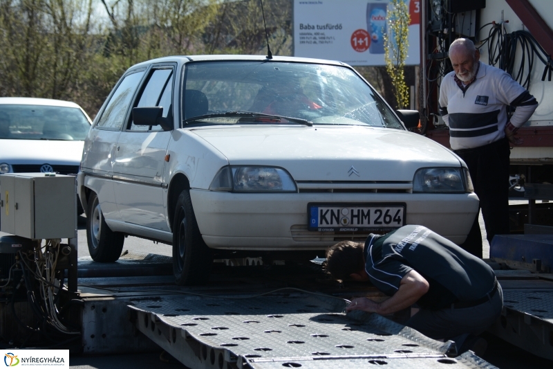 Közlekedésbiztonsági nap a NyírPláza parkolóban