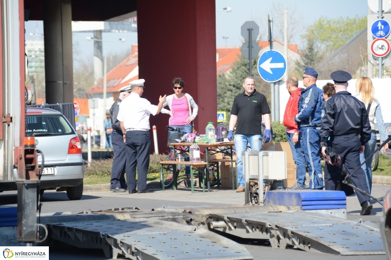 Közlekedésbiztonsági nap a NyírPláza parkolóban