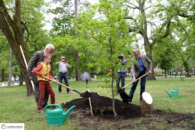 Faültetés a testvérváros képviselőivel