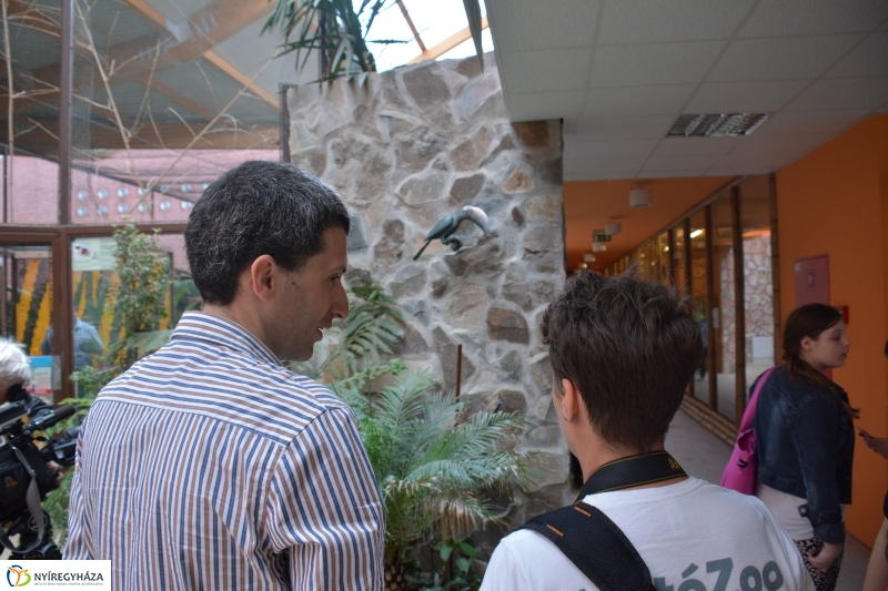 Bronz tukán szobor díszíti a Viktória Házat