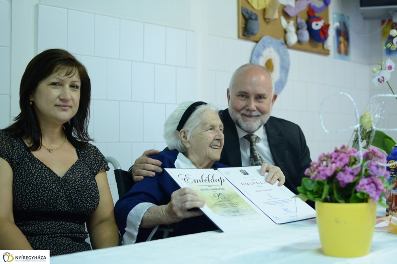 Benkó Andrásné 95. születésnapi köszöntése