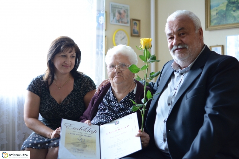 Nagy Zoltán Béláné 90. születésnapi köszöntése