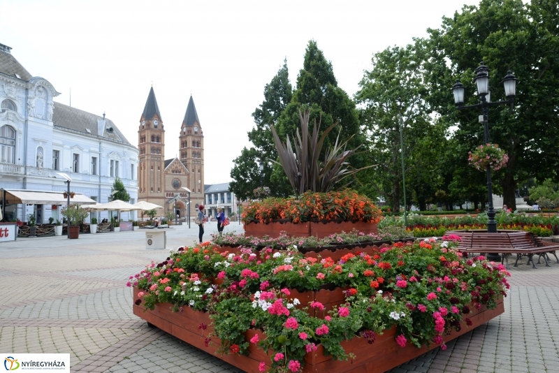 Nyíregyháza virágos belvárosa
