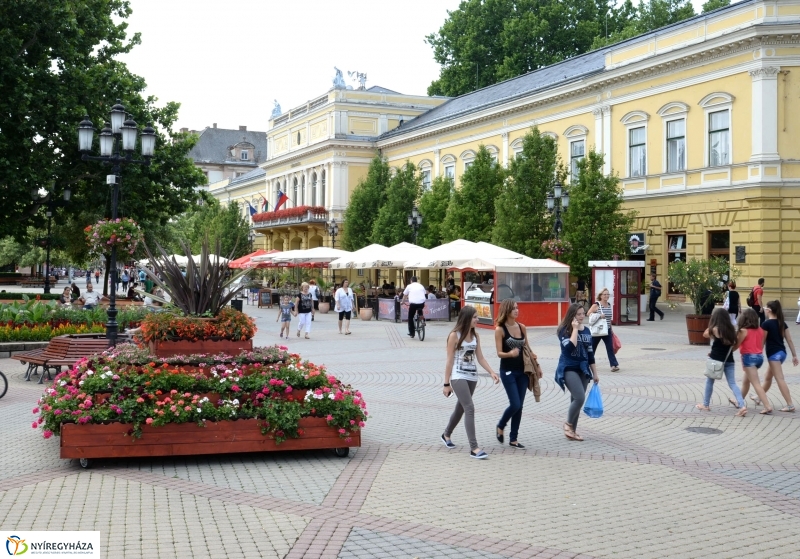 Nyíregyháza virágos belvárosa