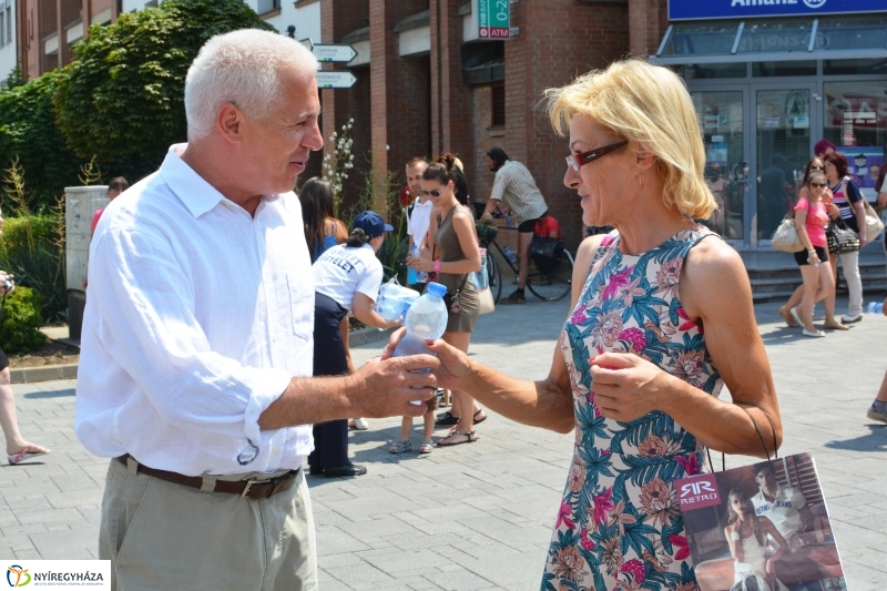 Vízosztás a belvárosban