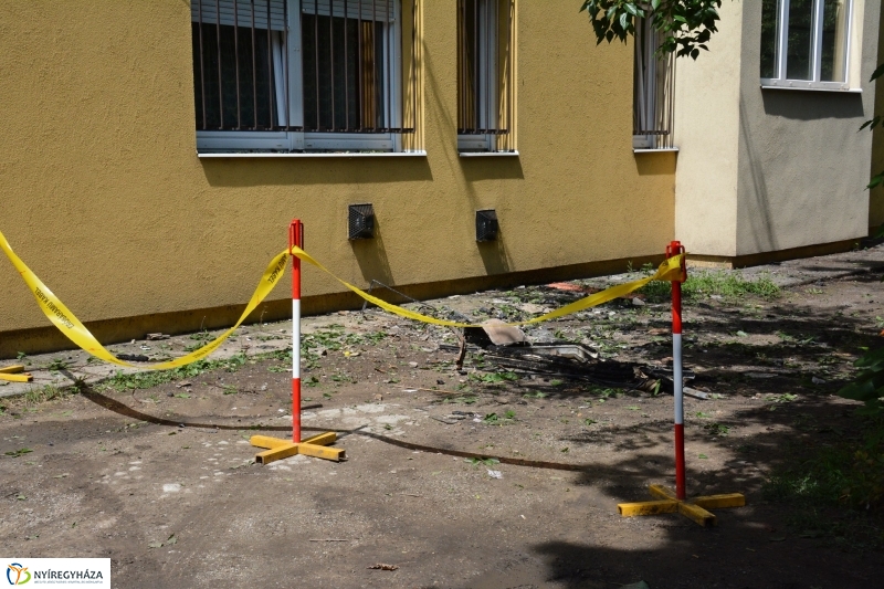 Tűzeset a Petőfi utcán