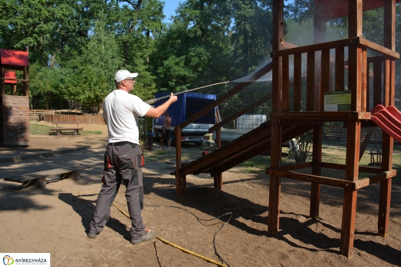 Felújítást végeznek az erdei tornapályán