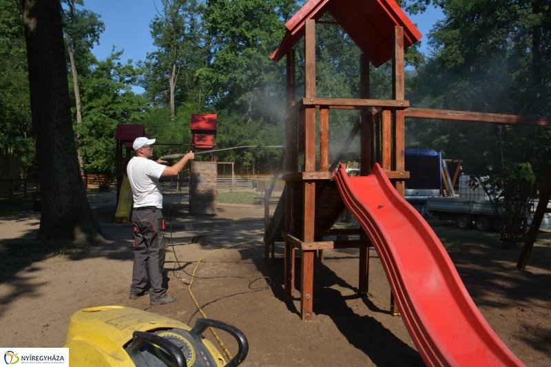 Felújítást végeznek az erdei tornapályán