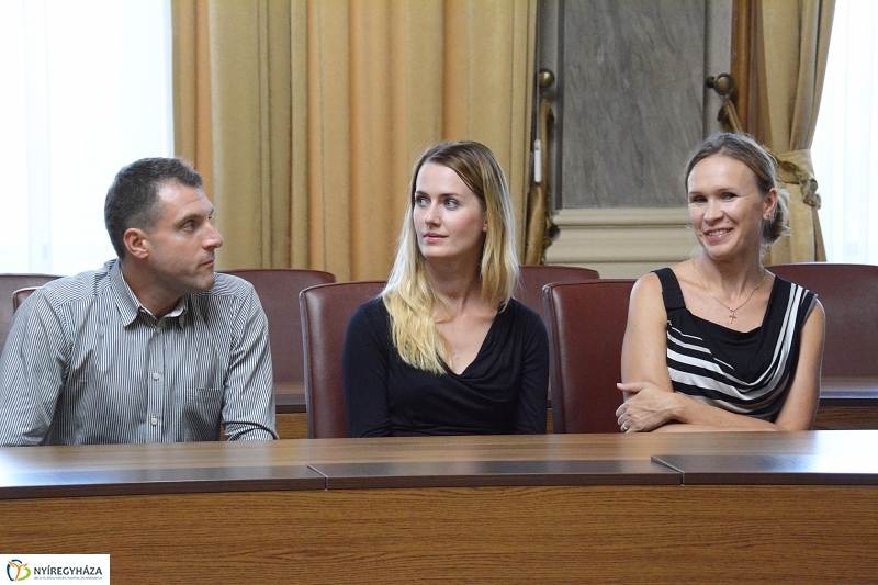 Testvérvárosok delegációjának köszöntése