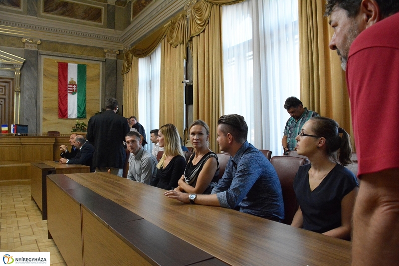 Testvérvárosok delegációjának köszöntése