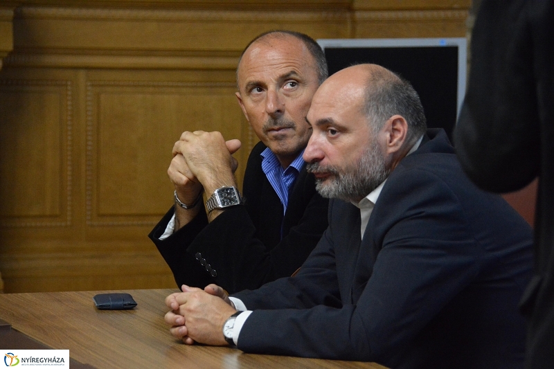 Testvérvárosok delegációjának köszöntése