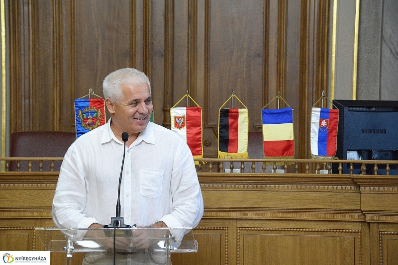 Testvérvárosok delegációjának köszöntése