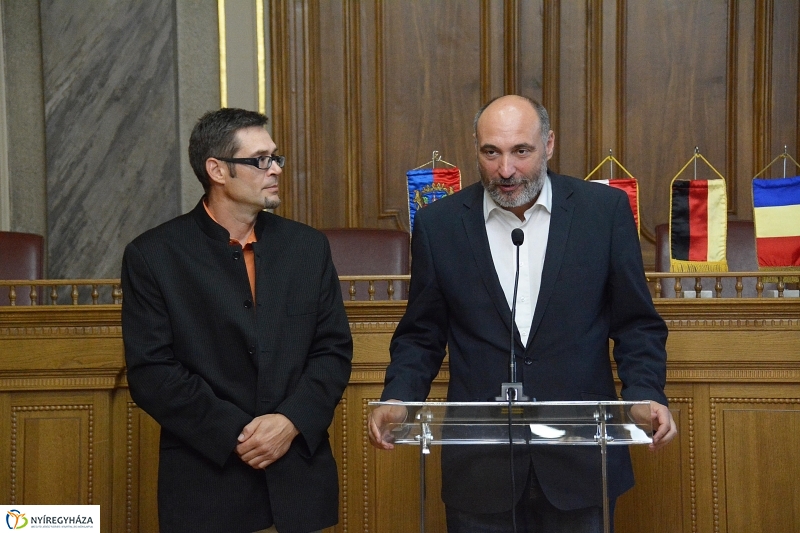 Testvérvárosok delegációjának köszöntése