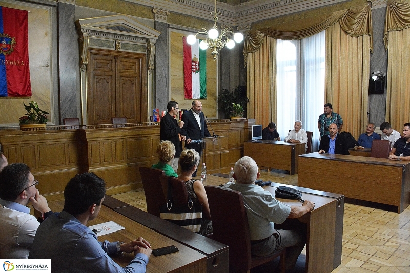 Testvérvárosok delegációjának köszöntése